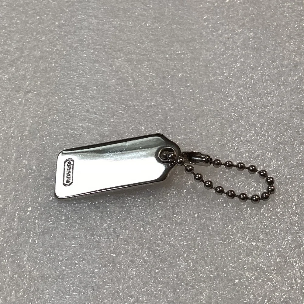 Coach Metal Bag Tag/Hang Tag 1.25”x 0.5”